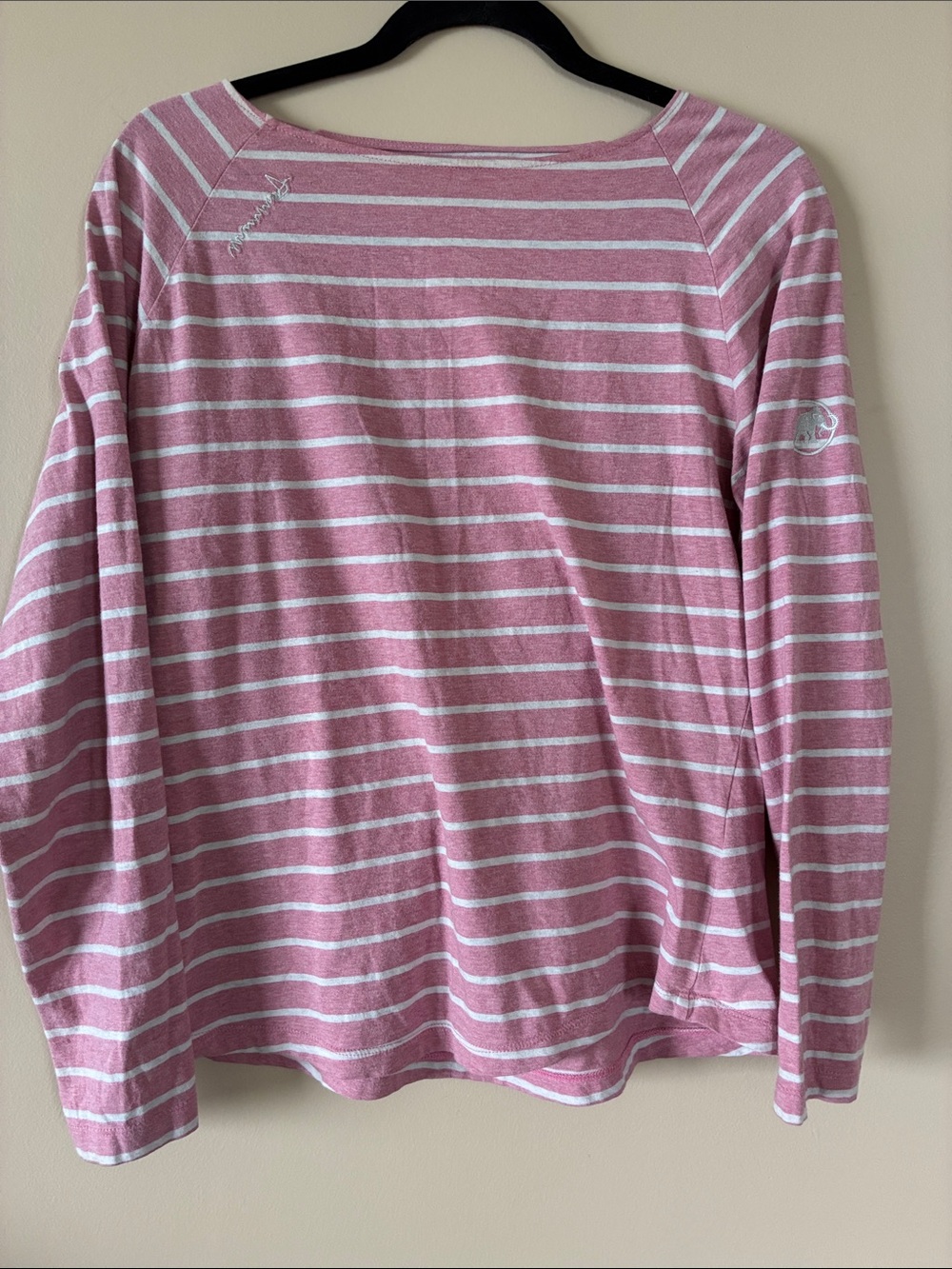 Mammut Pink & White Striped Long-Sleeve Tee